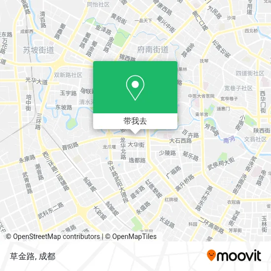草金路地图