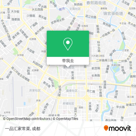 一品汇家常菜地图