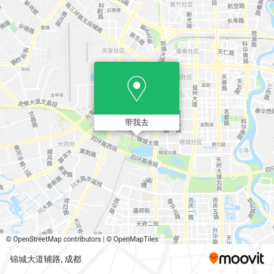 锦城大道辅路地图