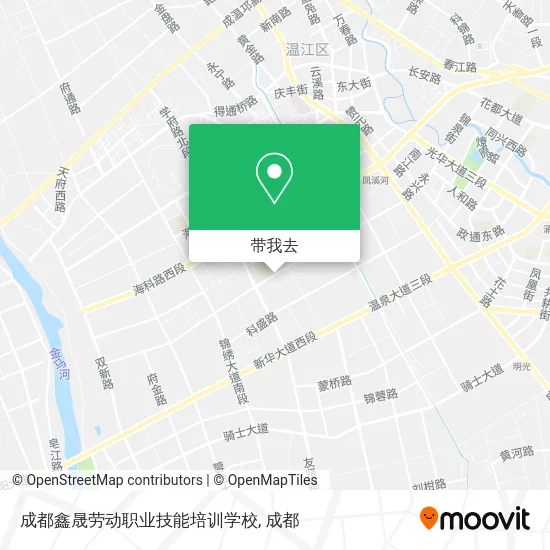 成都鑫晟劳动职业技能培训学校地图