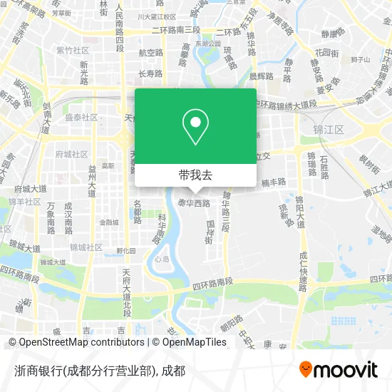 浙商银行(成都分行营业部)地图