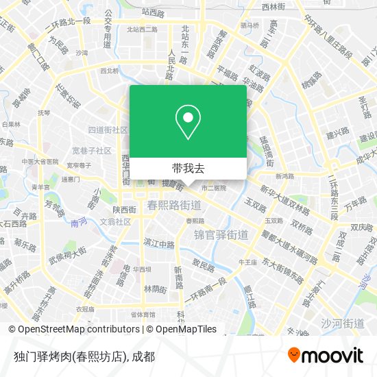 独门驿烤肉(春熙坊店)地图