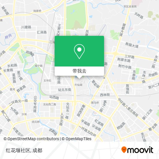 红花堰社区地图