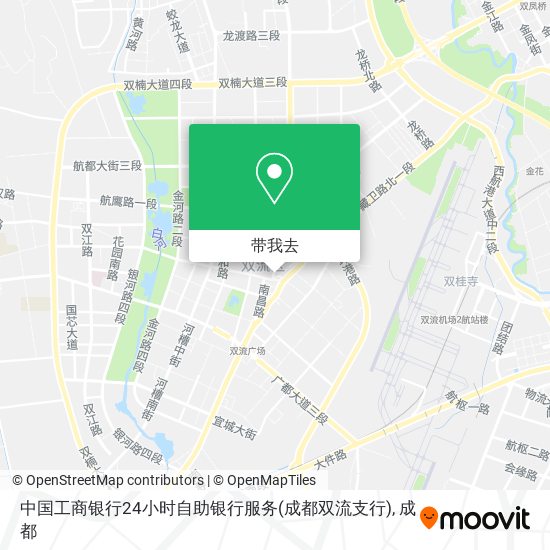 中国工商银行24小时自助银行服务(成都双流支行)地图
