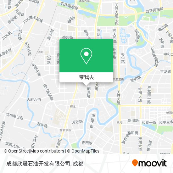 成都欣晟石油开发有限公司地图