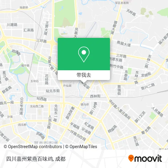 四川嘉州紫燕百味鸡地图
