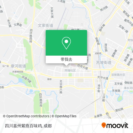 四川嘉州紫燕百味鸡地图