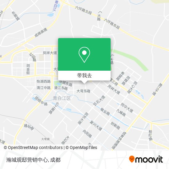瀚城观邸营销中心地图