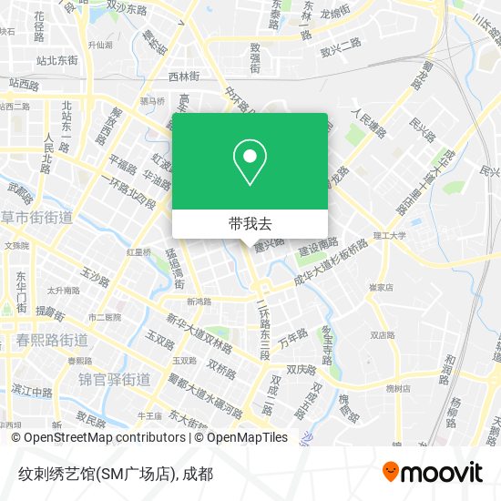 纹刺绣艺馆(SM广场店)地图