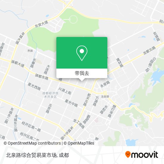 北泉路综合贸易菜市场地图
