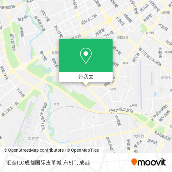 汇金ILC成都国际皮革城-东6门地图