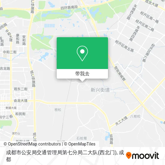 成都市公安局交通管理局第七分局二大队(西北门)地图