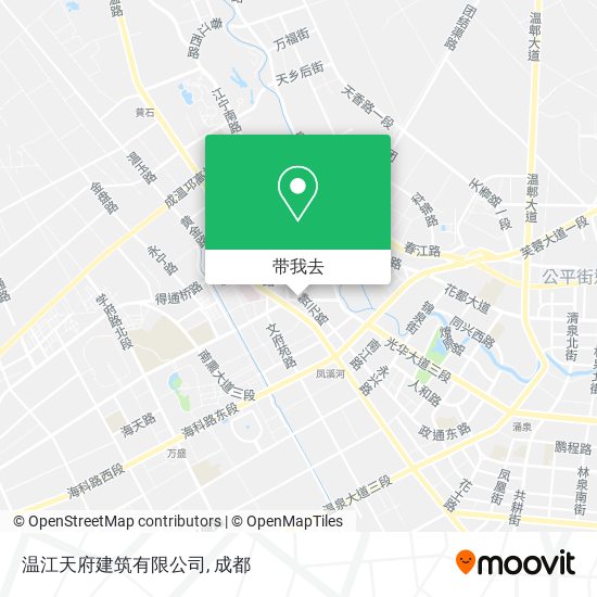 温江天府建筑有限公司地图