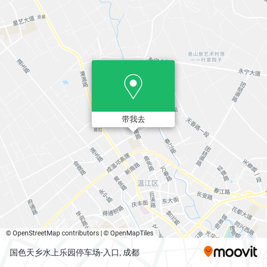 国色天乡水上乐园停车场-入口地图