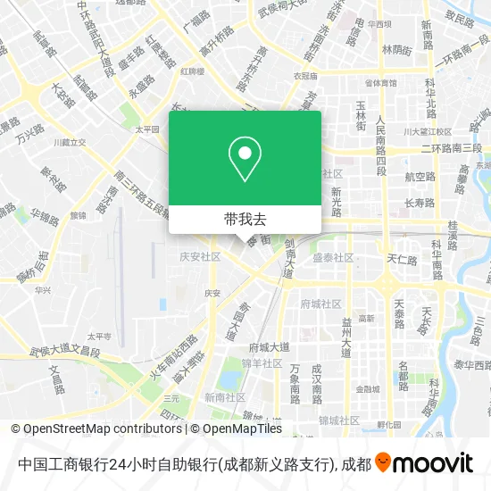 中国工商银行24小时自助银行(成都新义路支行)地图
