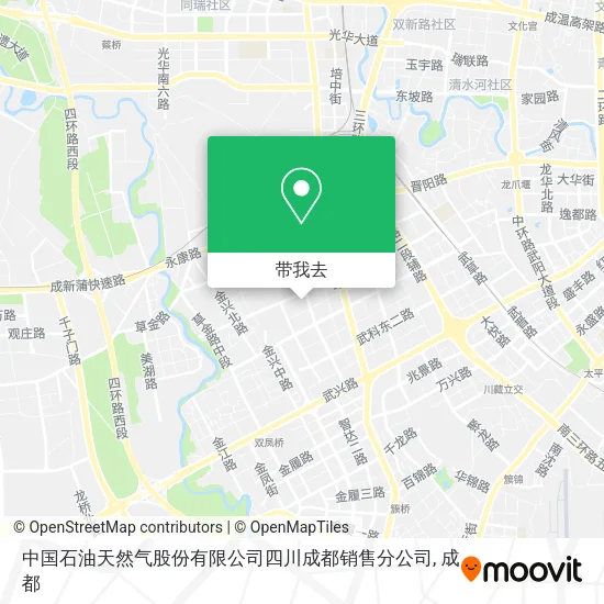 中国石油天然气股份有限公司四川成都销售分公司地图