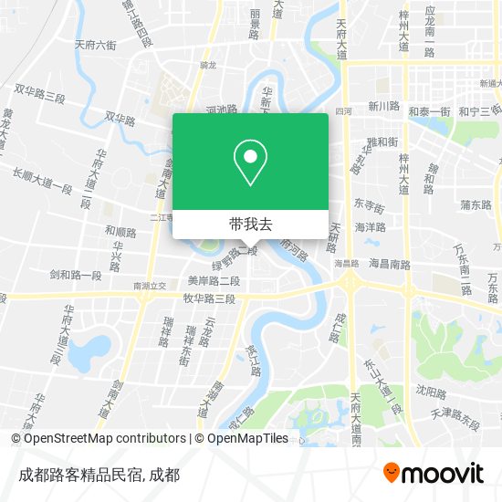成都路客精品民宿地图