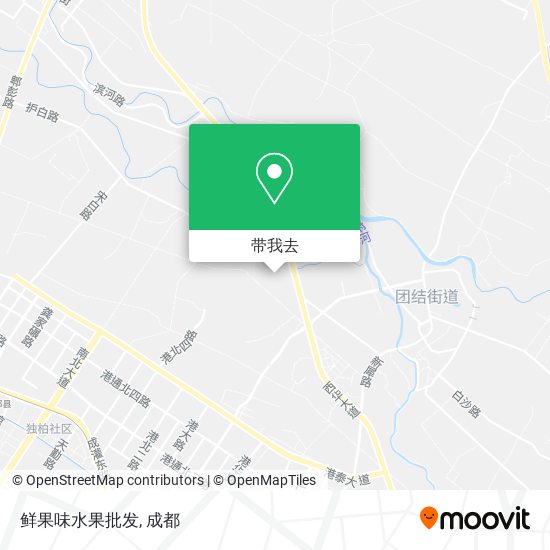 鲜果味水果批发地图