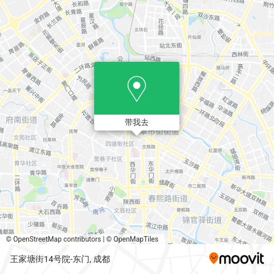 王家塘街14号院-东门地图