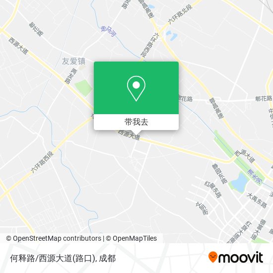 何释路/西源大道(路口)地图