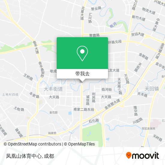 凤凰山体育中心地图