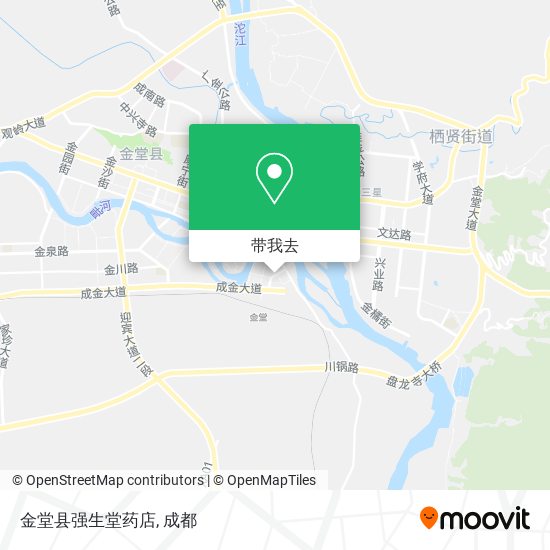金堂县强生堂药店地图