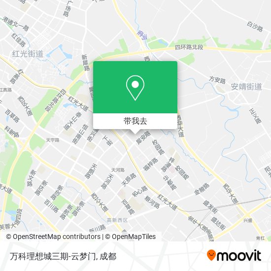 万科理想城三期-云梦门地图