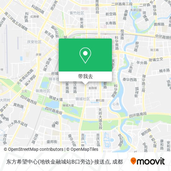 东方希望中心(地铁金融城站B口旁边)-接送点地图