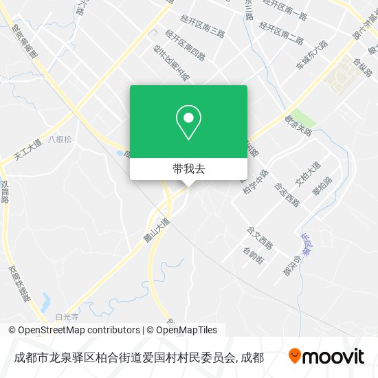 成都市龙泉驿区柏合街道爱国村村民委员会地图