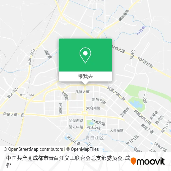 中国共产党成都市青白江义工联合会总支部委员会地图
