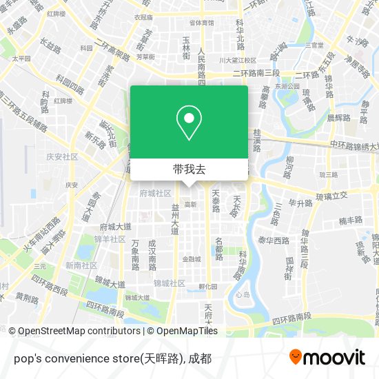 pop's convenience store(天晖路)地图