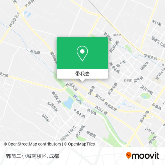 郫筒二小城南校区地图