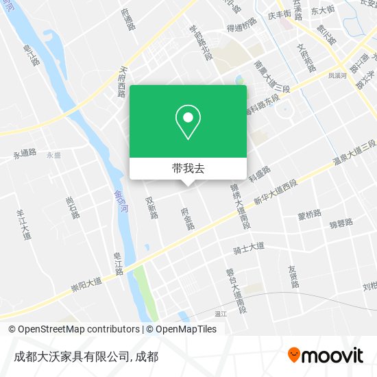 成都大沃家具有限公司地图
