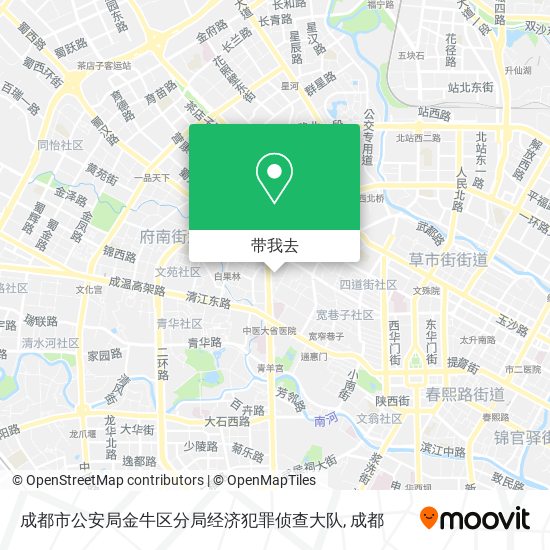 成都市公安局金牛区分局经济犯罪侦查大队地图