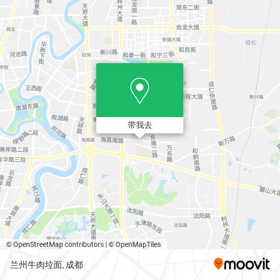 兰州牛肉垃面地图