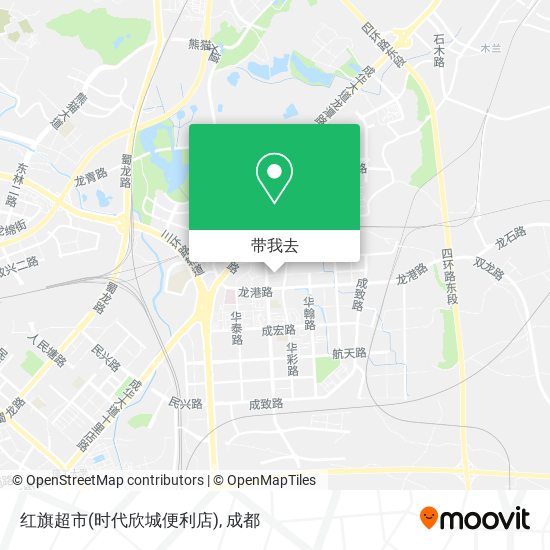 红旗超市(时代欣城便利店)地图