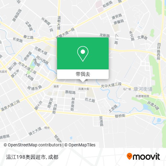 温江198奥园超市地图