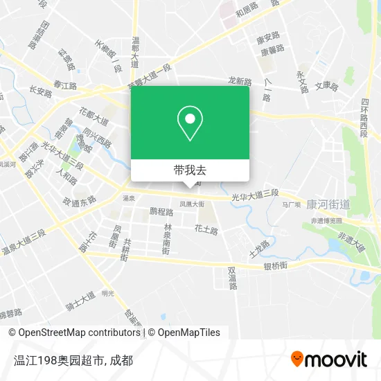 温江198奥园超市地图