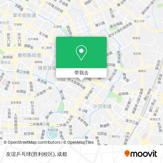 友谊乒乓球(胜利校区)地图