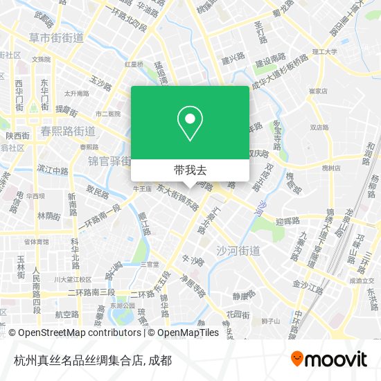 杭州真丝名品丝绸集合店地图
