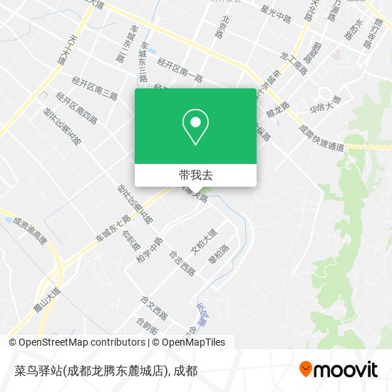 菜鸟驿站(成都龙腾东麓城店)地图