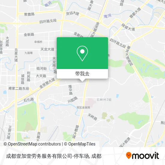 成都壹加壹劳务服务有限公司-停车场地图