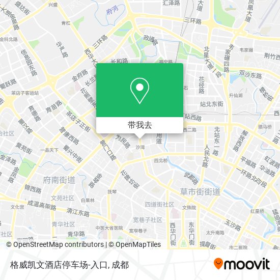 格威凯文酒店停车场-入口地图