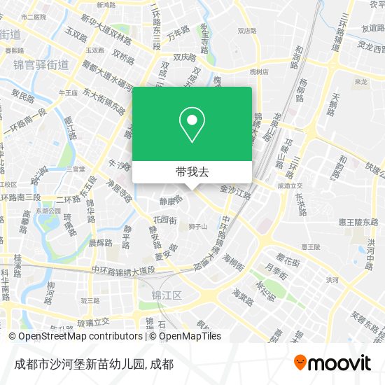 成都市沙河堡新苗幼儿园地图