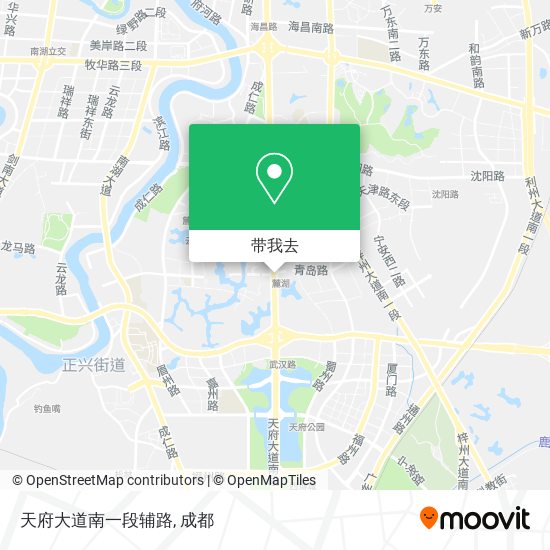 天府大道南一段辅路地图
