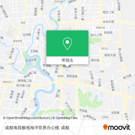成都海昌极地海洋世界办公楼地图
