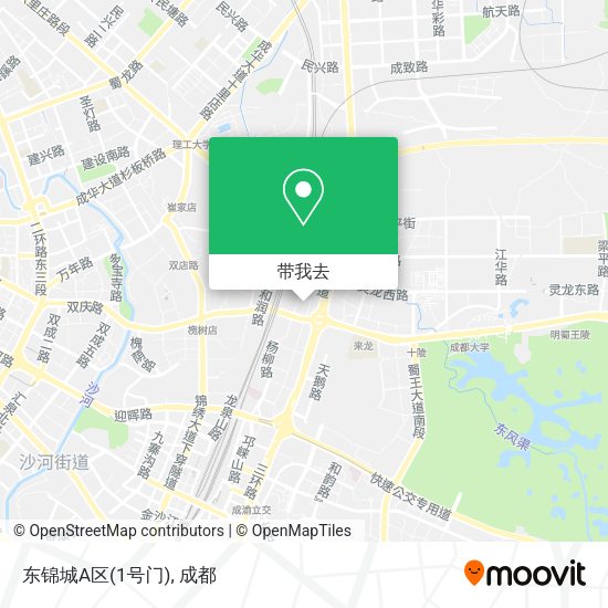 东锦城A区(1号门)地图