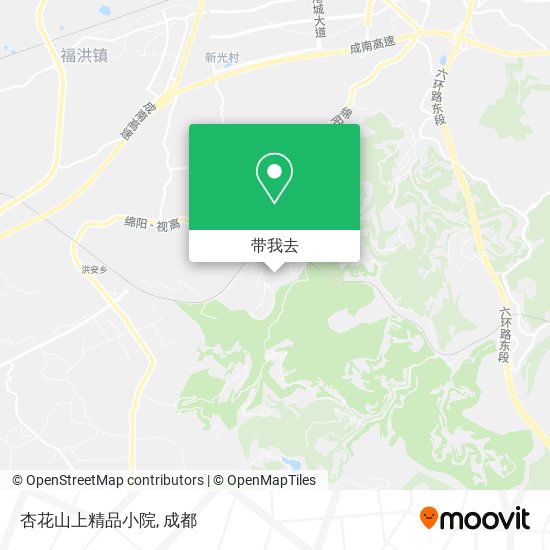 杏花山上精品小院地图