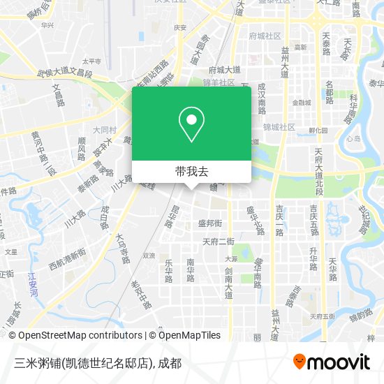 三米粥铺(凯德世纪名邸店)地图