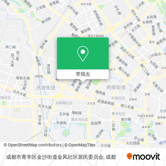 成都市青羊区金沙街道金凤社区居民委员会地图